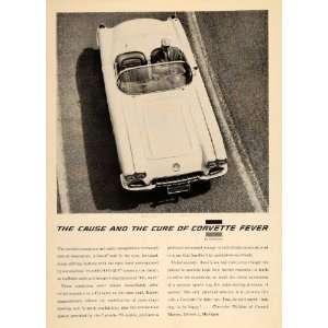  1959 Ad Chevy Corvette V8 C1 Sports Car Convertible 