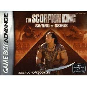 The Scorpion King   Sword of Osiris GBA Instruction Booklet (Game Boy 