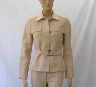 VERSACE COUTURE BLUSH PANT SUIT MADE IN ITALY SIZE 4  
