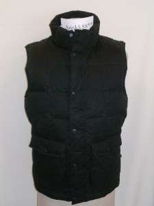 NWT 2011Y Eddie Bauer Mens Waxed Cotton Down Vest S XL $99  
