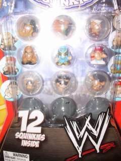 2012 WWE World Wrestling Entertainment SQUINKIES For Boys 12 Pack 