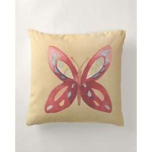  Coldwater Creek Outdoor butterfly Yellow pillow Patio 