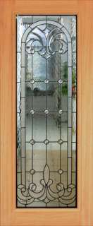 HAND CUT VICTORIAN STYLE BEVELED GLASS ENTRY DOOR JHL79  