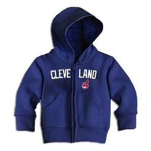 Cleveland Indians Infant Zip Hood by Soft as a Grape   Navy 6 Months 