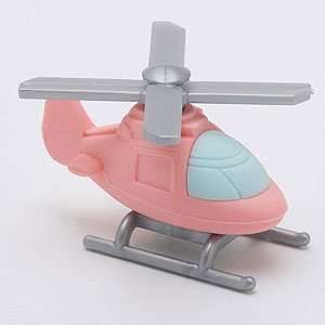  Japanese Iwako Eraser pink Helicopter Toys & Games