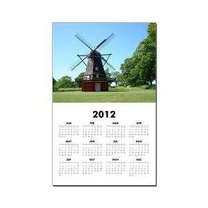  Windmill in Copenhagen 2012 One Page Wall Calendar 11x17 