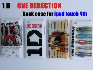 NEW 4x One Direction 1D hard Case Cover for iPod Touch 4th with free 