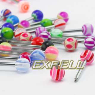 30 X TONGUE RINGS PIERCING BODY JEWELRY TOUNGE BARS  