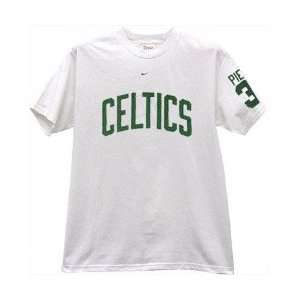  Nike Boston Celtics White #34 Paul Pierce Swingman T shirt 