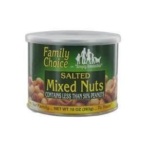 Ruckers Candy 813 Family Choice Mixed Nuts Salted 10 Oz  