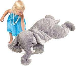 JooJoo 60 (5 ft) Jumbo ELEPHANT Plush Stuffed Animal 878908000626 