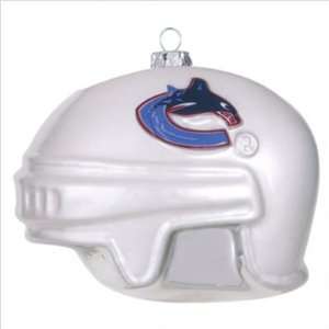 Vancouver Canucks 3 Collegiate Glass Football Helmet Holiday Ornament 