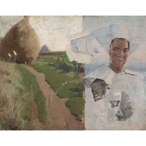  paintings   Cecilia Beaux   24 x 18 inches   Landscape with Haystack 