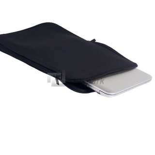 Soft Compact Black Zipper Waterproof 14 Notebook Laptop Sleeve Case 