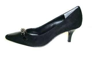 BANDOLINO Black Womens Pumps Heels Suede Shoes Size 9.5  