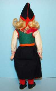 C1930s Sweden Swedish Costume Doll Rattvik Celluloid  