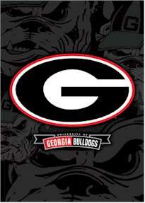 national collegiate athletic association georgia bulldogs logo poster