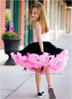 Pettiskirt bow Ballet child kids baby toddler girl Skirt Tutu 1 7 yrs 