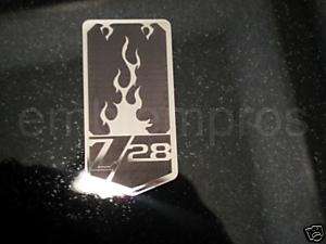   , 93 02 CAMARO 69 Z28 STAINLESS STEEL FRONT NOSE EMBLEM BADGE, CHOICE