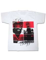 Tupac And Biggie Smalls Blocks White Graphic TShirt