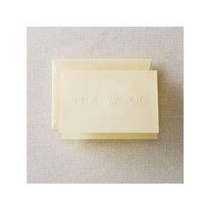  Blind Embossed Thank You Notes