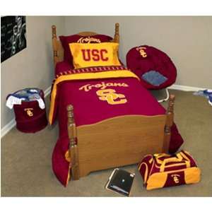  Southern California USC Trojans Bed Comforter Set (Full 