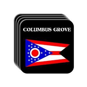  US State Flag   COLUMBUS GROVE, Ohio (OH) Set of 4 Mini 