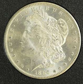 1884 CC GSA Morgan Silver One Dollar $1 Coin   Carson City Key Date w 