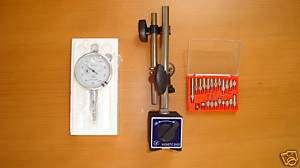MAGNTIC BASE & 0 1 DIAL INDICATOR & 22pc POINT KIT  