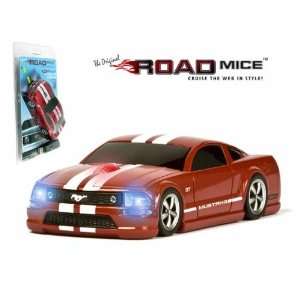  Ford Mustang GT Wireless Optical Computer Mouse (Red w 