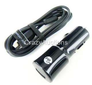 OEM TMobile Black Car DC Adapter Charger+USB myTouch 3G  