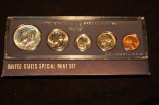 1966 US MINT Uncirculated SMS Proof Like Set With SILVER Kennedy 