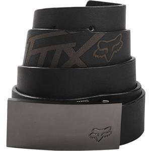  Fox Racing Slimsonic Leather Belt   36 38/Black 