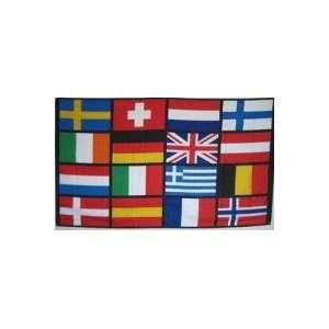  NEOPlex 3 x 5 European Nations Soccer Novelty Flag 