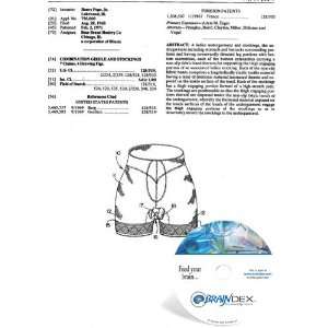    NEW Patent CD for COMBINATION GIRDLE AND STOCKINGS 