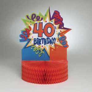  Birthday Blast 40th Birthday Centerpiece 1 per Pack