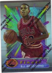 1994 95 Topps Finest Refractors #25 B J Armstrong  