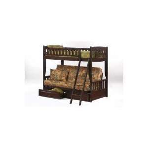 Spice Twin Over Full Futon Bunk Bed 