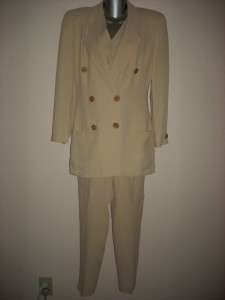 GIORGIO ARMANI Spring Yellow 3 Piece Pant Suit 38 / 4  