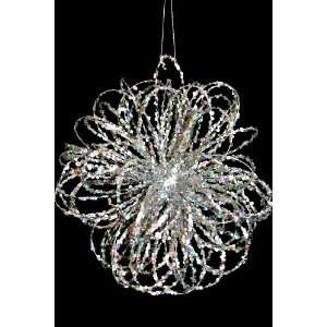  The Loop Ornament 8  Silver Glitter & Confetti