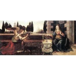   painting name Annunciation 1, By Leonardo da Vinci