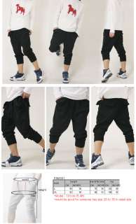 pam301 black pocket baggy half sweatpants  