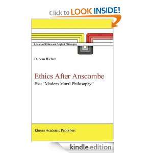 Ethics After Anscombe   Post `Modern Moral Philosophy (LIBRARY OF 