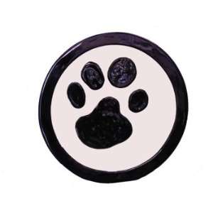  9 DIAMETER BOWL W/ BLACK PAW