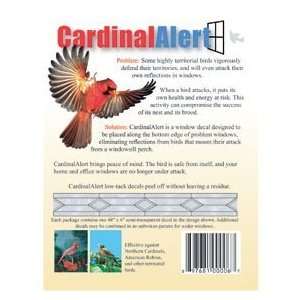  Cardinal Alert Window Decal and Deterrent for Birds Patio 