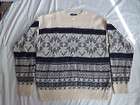 Nice Mens PENDLETON 100% wool Nordic Snowflake crewneck Sweater M 46