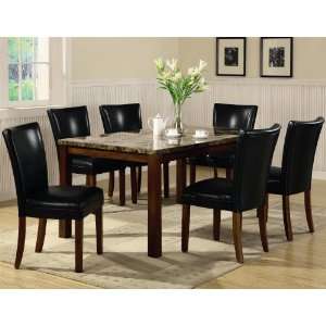  Telegraph 7 Pc Dining Table Set in Medium Brown Finish by 