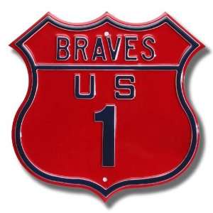 Atlanta Braves MLB Authentic Route Sign