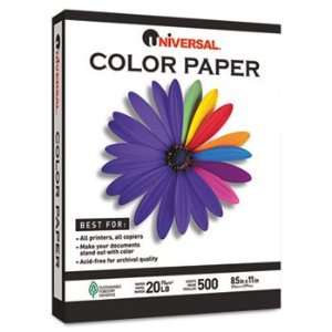  Universal 11211   Colored Paper, 20lb, 8 1/2 x 11, Cherry 