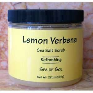 Spa De Sol Lemon Verbena Sea Salt Scrub 22Oz.